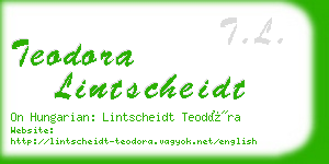 teodora lintscheidt business card